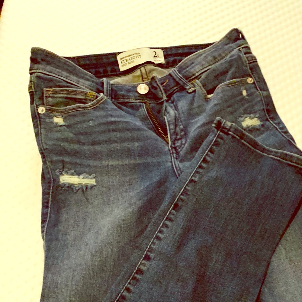 A&F straight fit  jeans
